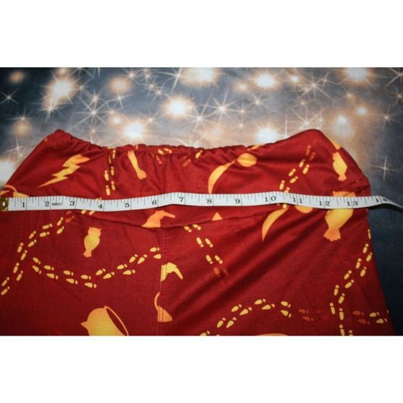 Fabulegs Women Small Wizard House Gryffindor Harry Potter Gold Quidditch Legging - Picture 10 of 10